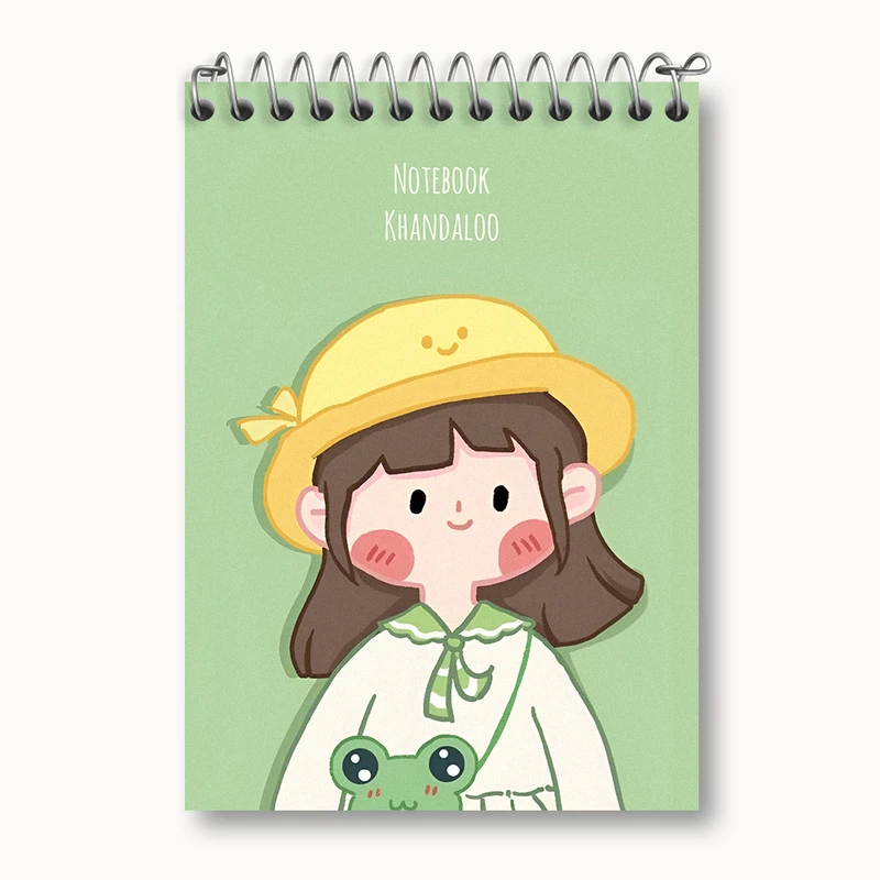 دفتر یادداشت 50 برگ خندالو طرح دخترانه کیوت کد N3983