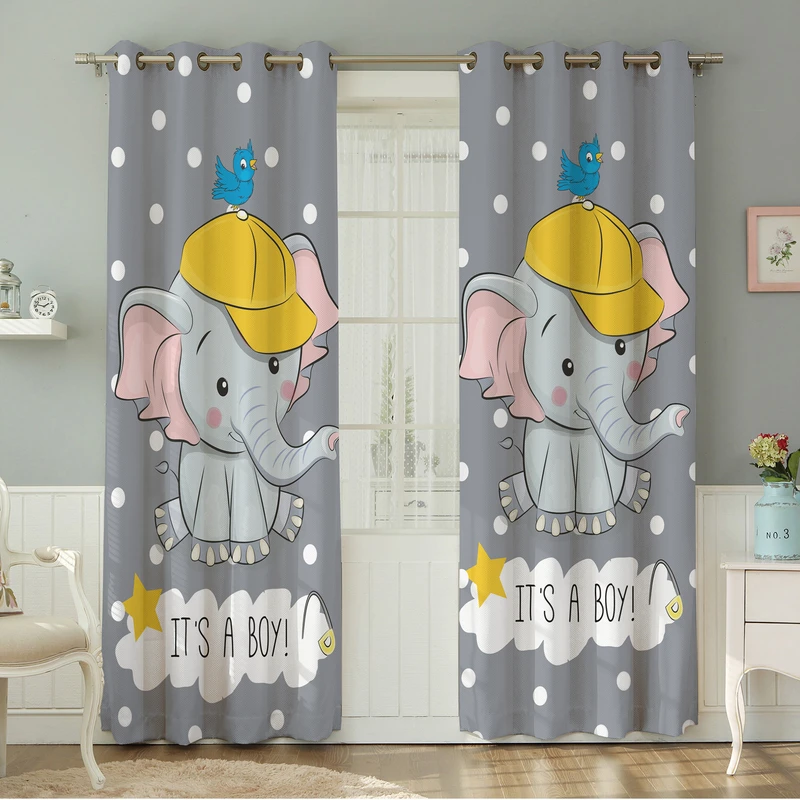 پرده نیروانا طرح  کودک مدل مخمل کد 8227 سایز 140×280 سانتی متر