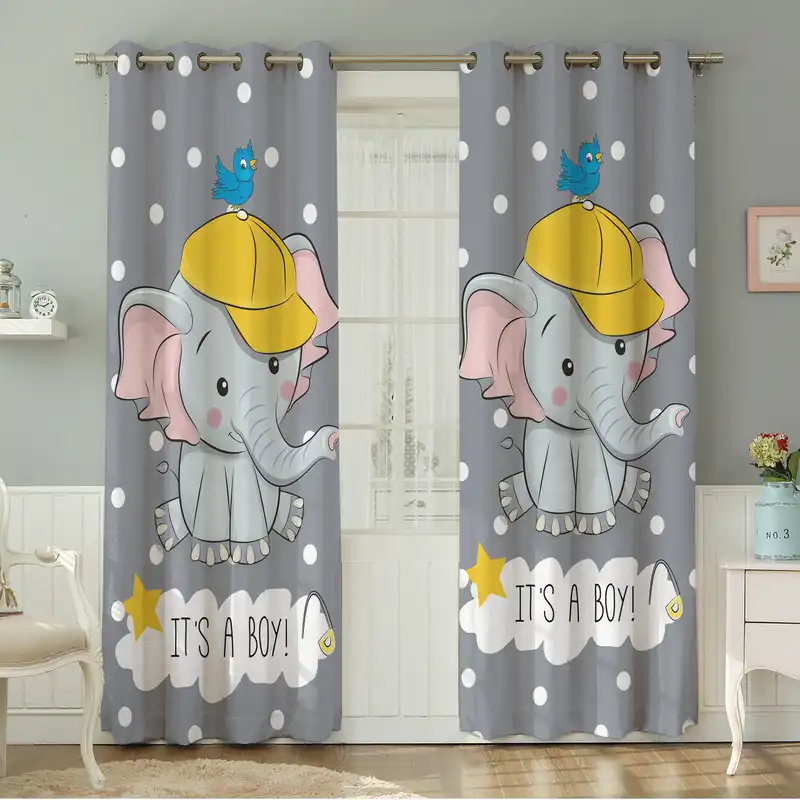 پرده نیروانا طرح کودک مدل مخمل کد 8227 سایز 140×280 سانتی متر