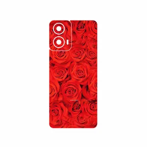 MAHOOT Red_Flower Cover Sticker for Motorola Moto G24