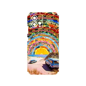 MAHOOT Collage of Orange Sky Cover Sticker for Motorola Edge 30 Fusion
