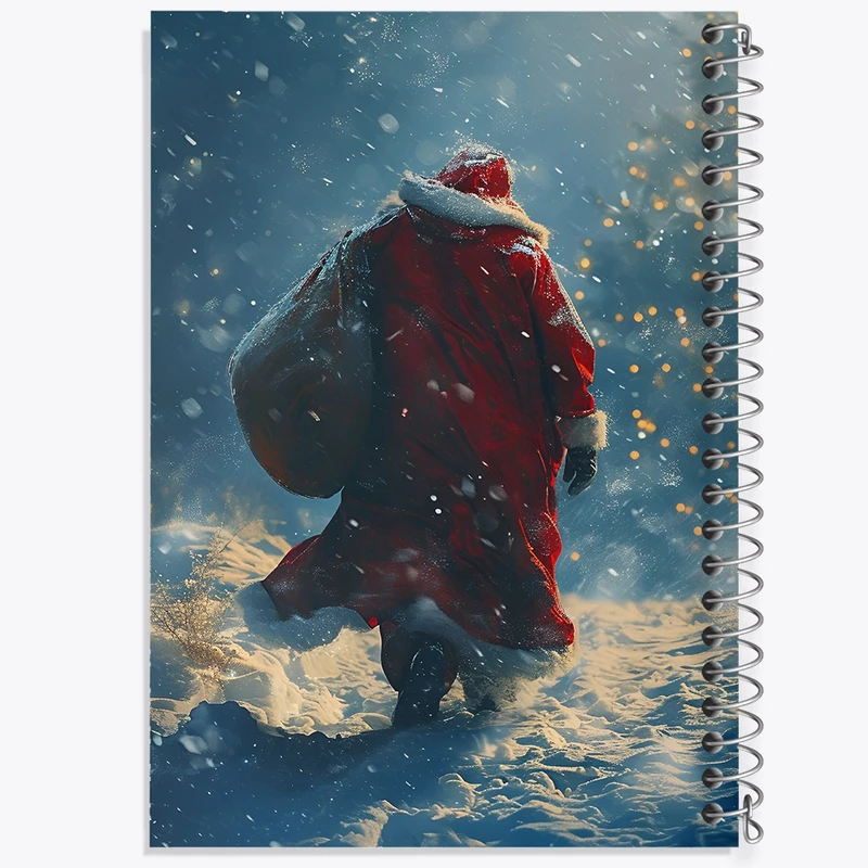 دفتر شطرنجی 50 برگ خندالو طرح بابانوئل کد F8270