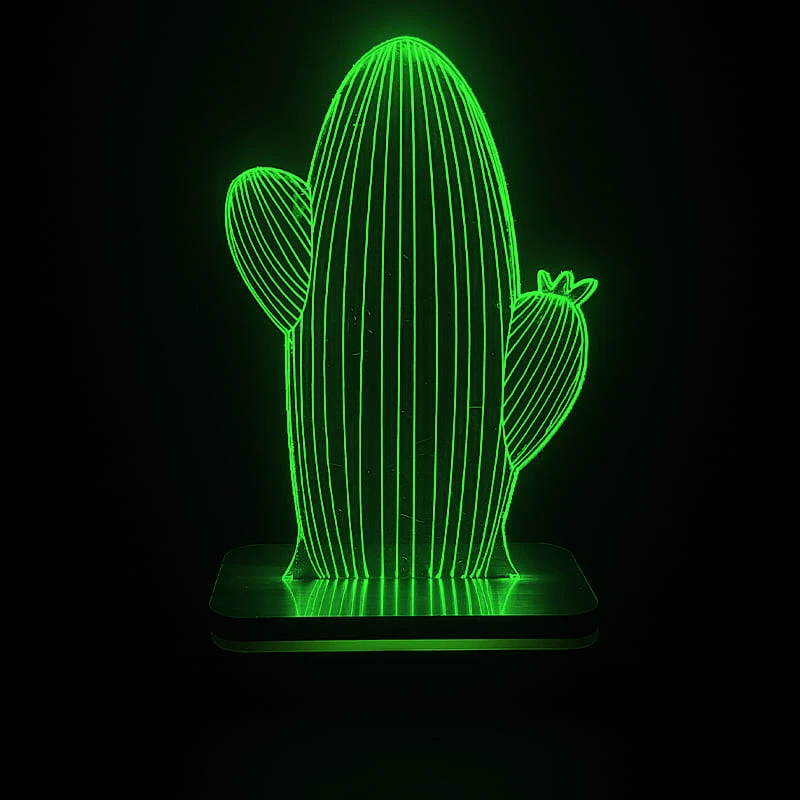  چراغ خواب سان لیزر طرح کاکتوس مدل تک رنگ