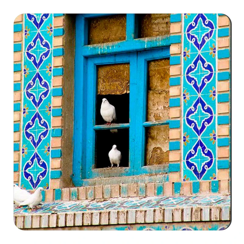  مگنت طرح کبوتر و پنجره قدیمی کد wmg1087