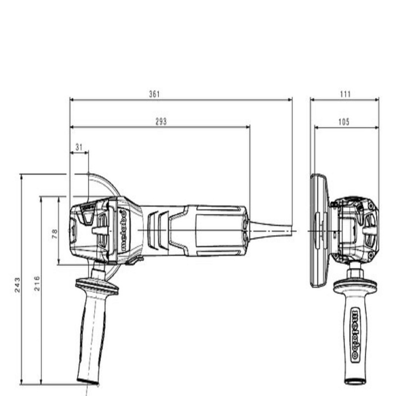 مینی فرز متابو  مدل W 9-115