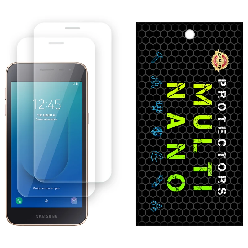 محافظ صفحه نمایش شفاف مولتی نانو مدل X-S2N مناسب برای گوشی موبایل سامسونگ Galaxy J2 Core بسته دو عددی