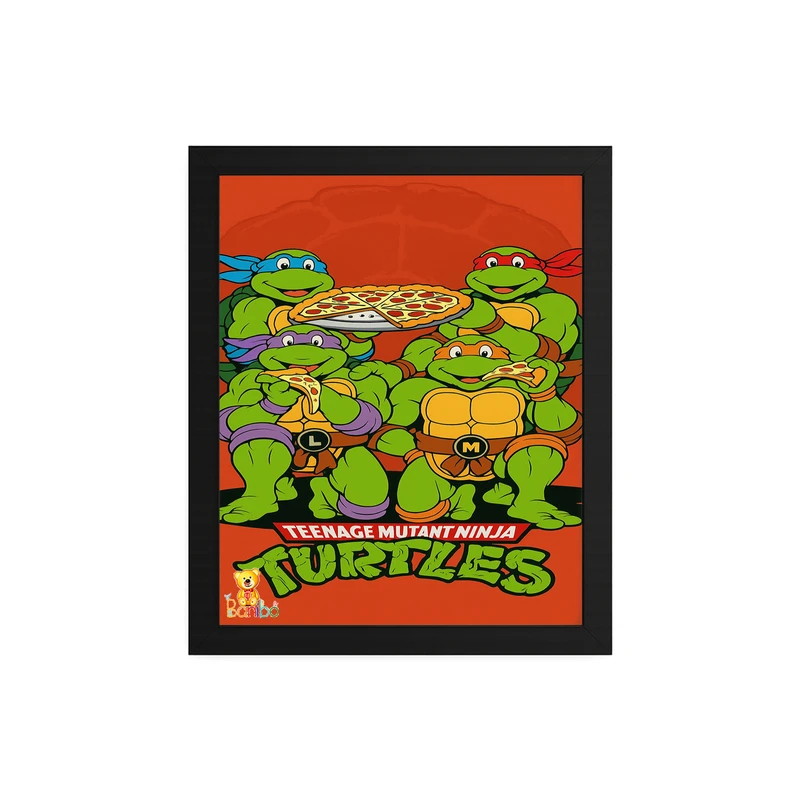 تابلو بانیبو طرح لاک پشت های نینجا کد 169 فریم مشکی