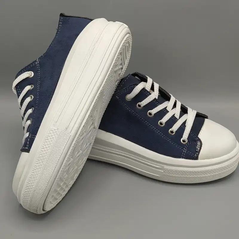 کفش پیاده روی زنانه مدل الستار لژدار رنگ سرمه ای