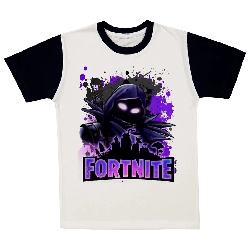 تی شرت آستین کوتاه پسرانه مدل فورتی نایت