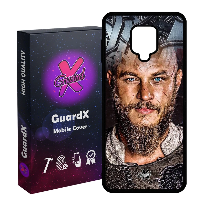 کاور گارد ایکس طرح Vikings مدل Glass10240 مناسب برای گوشی موبایل سامسونگ Redmi Note 9S / Note 9 Pro / Note 9 Pro Max