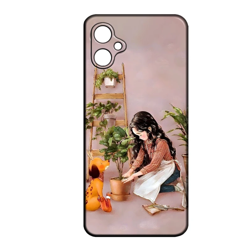 کاور طرح دخترانه کد 287 مناسب برای گوشی موبایل سامسونگ Galaxy A05