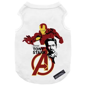 لباس سگ و گربه 27 طرح Assemble Iron Man کد MH908 سایز XL