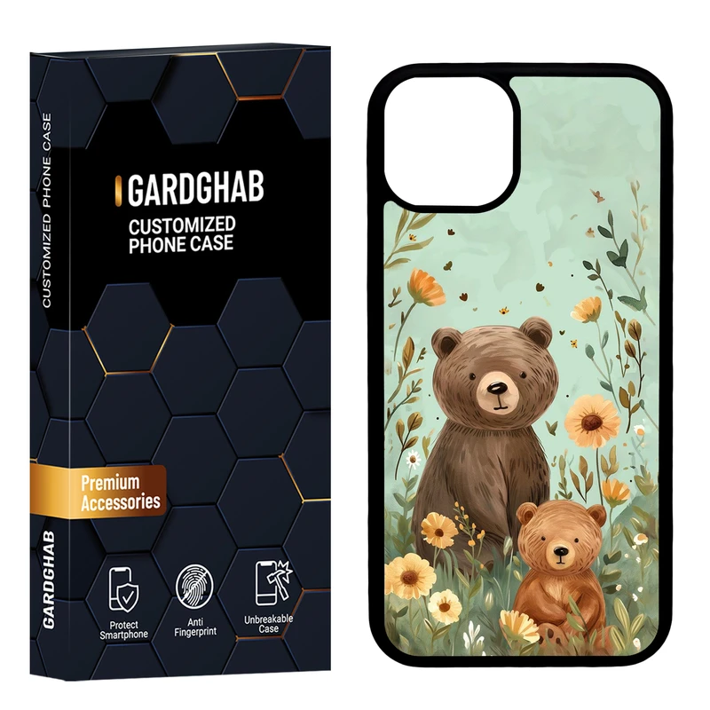 کاور گارد قاب مدل پشت گلس فانتزی مناسب برای گوشی موبایل اپل iPhone 13 