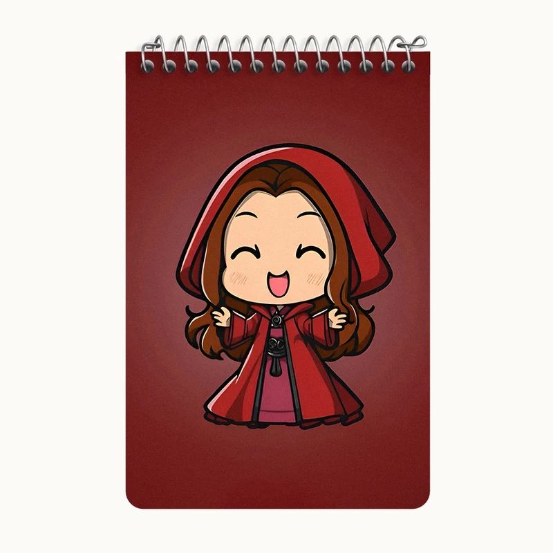 دفتر یادداشت 50 برگ خندالو طرح جادوگر اسکارلت مارول (Marvel) کد F9420