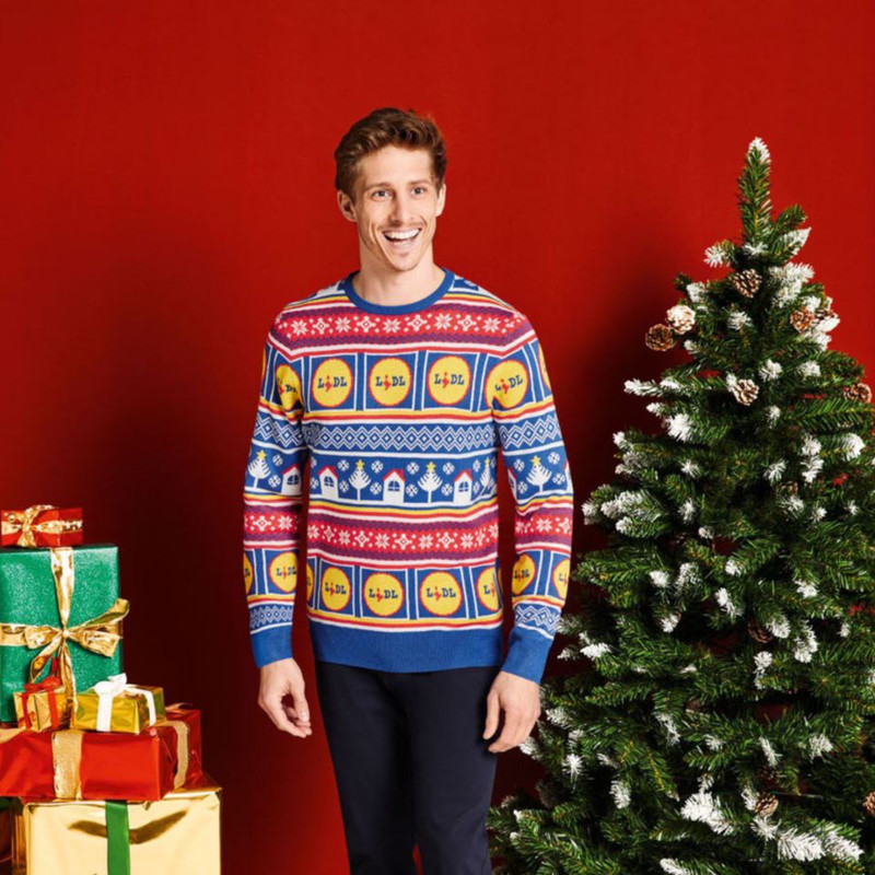 پلیور یقه گرد مردانه لیدل مدل Cre2027