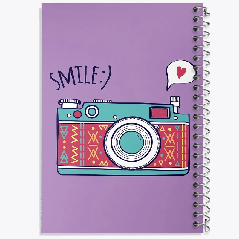 دفتر مشق 50 برگ خندالو مدل دوربین کد 1760