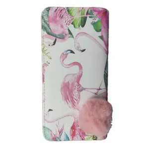 کیف پول دخترانه مدل flamingo