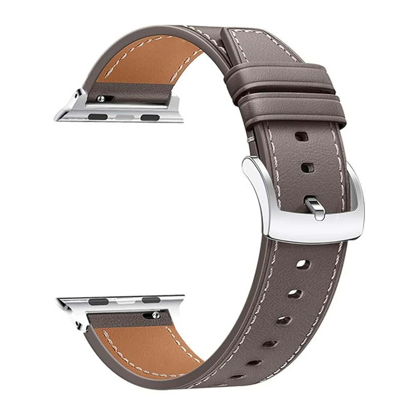 بند گوف مدل Leather-BuckleG مناسب برای اپل واچ سری 10 سایز 46 میلی متری