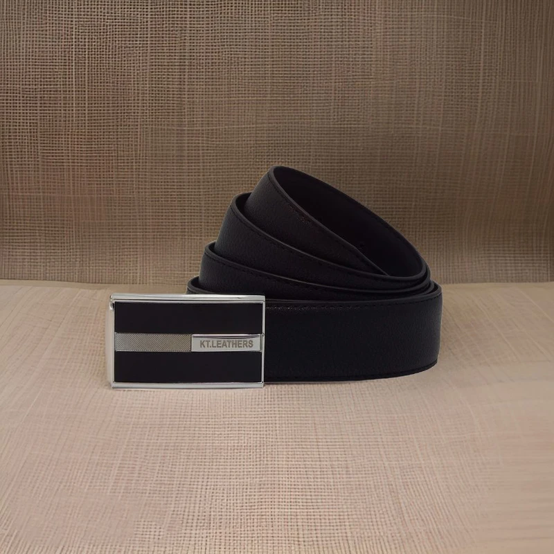 عکس شماره 3 : کمربند مردانه چرم کی تی مدل پلاکی کد 750in700