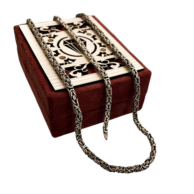 نیم ست نقره مردانه مدل MG002