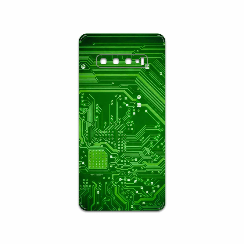 برچسب پوششی ماهوت مدل Green Printed Circuit Board مناسب برای گوشی موبایل سامسونگ Galaxy S10 Plus