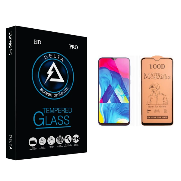 محافظ صفحه نمایش سرامیکی دلتا مدل Fit مناسب برای گوشی موبایل سامسونگ Galaxy M10
