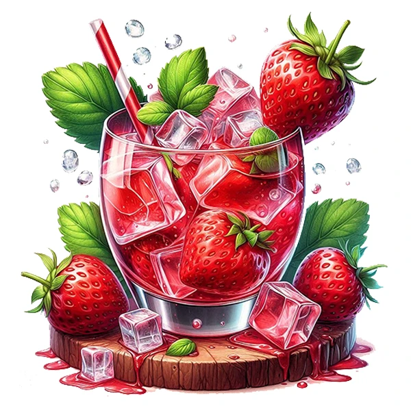 استیکر پارچه و لباس پاد آفرین طرح توت فرنگی کد 3793