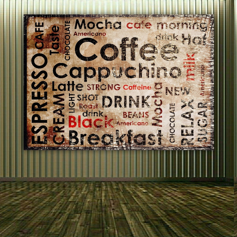 پوستر دیواری طرح منوی نوشیدنی های گرم کافی شاپ کد FP103888
