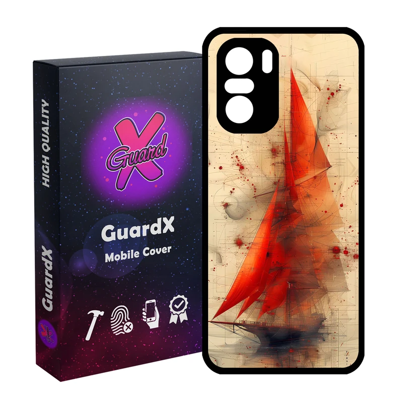 کاور گارد ایکس طرح کشتی مدل Glass10812 مناسب برای گوشی موبایل شیائومی Poco F3/MI 11X/MI 11X Pro/Redmi K40/K40 Pro