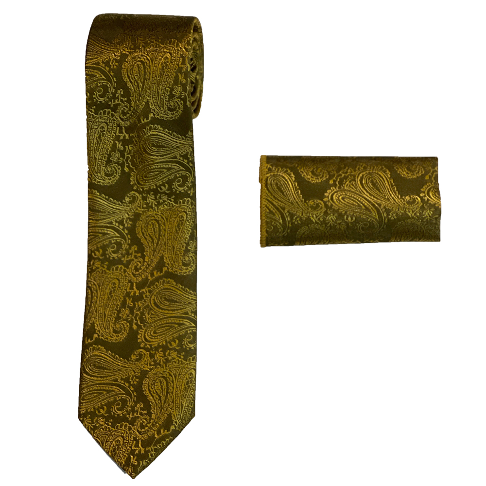 ست کراوات و دستمال جیب مردانه مدل MKRM995
