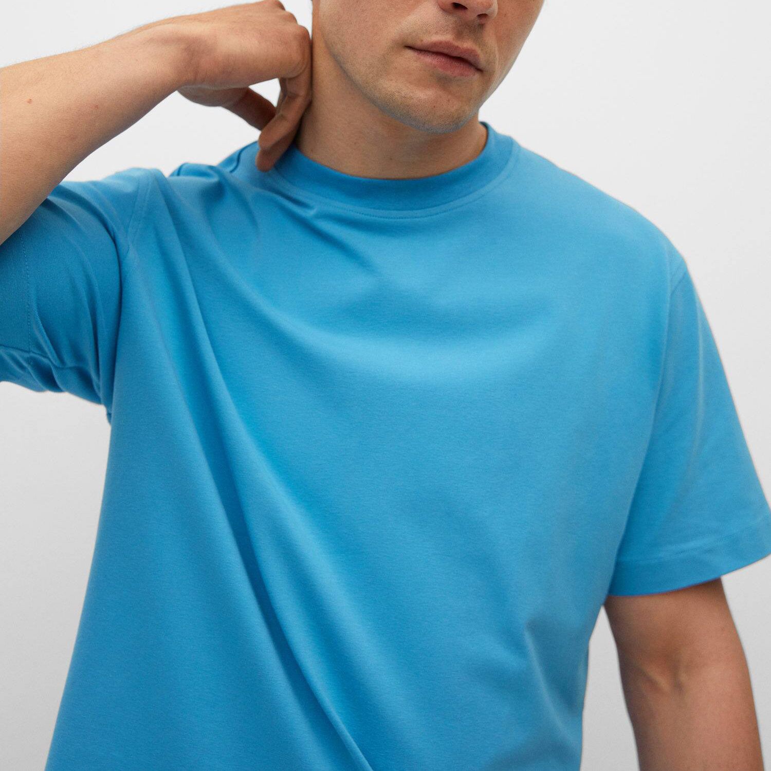 تی شرت آستین کوتاه مردانه مانگو مدل SB418HER -  - 6