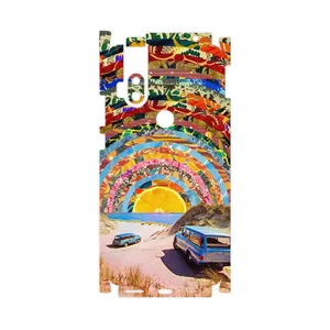 MAHOOT Collage of Orange Sky-FullSkin Cover Sticker for Motorola One Hyper