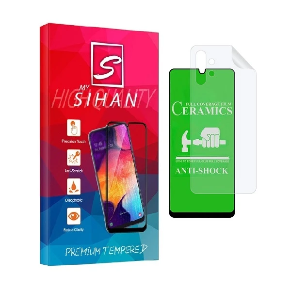 محافظ صفحه نمایش مای سیحان مدل 2CRN مناسب برای گوشی موبایل سامسونگ Galaxy A32 4G به همراه محافظ پشت گوشی