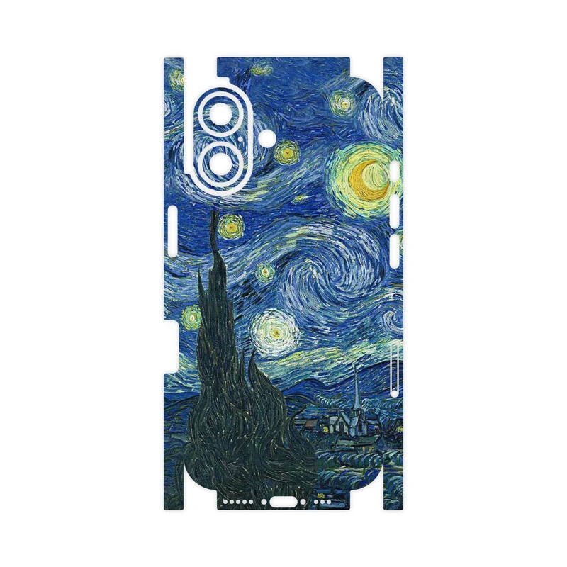 برچسب پوششی ماهوت مدل The Starry Night of van Gogh-FullSkin مناسب برای گوشی موبایل اپل iPhone 16
