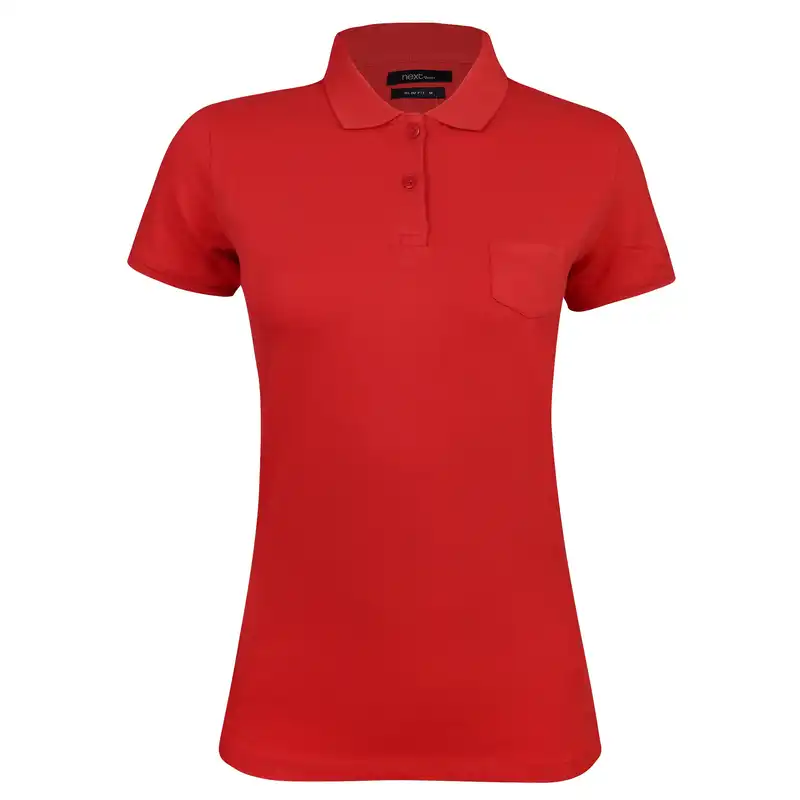 پولوشرت ورزشی زنانه نکست مدل Basics کد SH24 رنگ قرمز