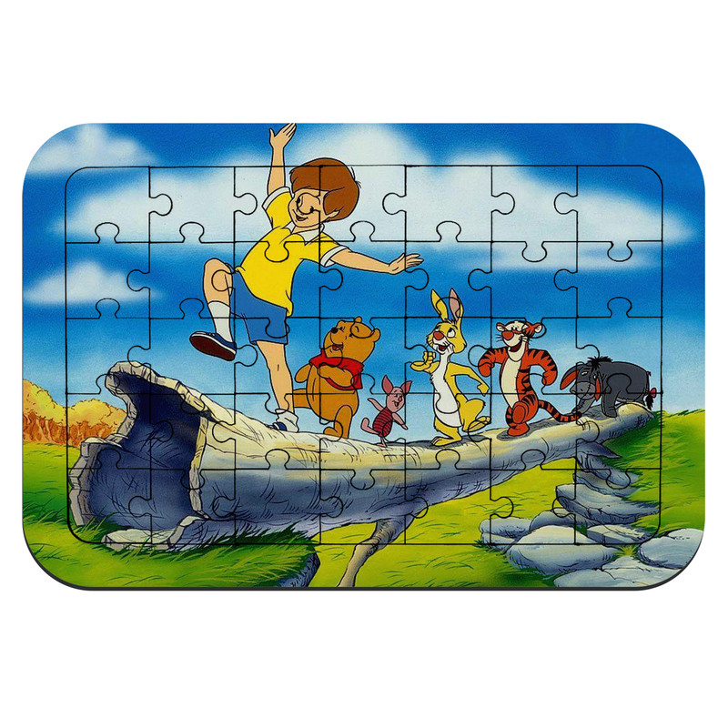  پازل 35 تکه طرح وینی د پو ، کریستوفر رابین و دوستان مدل NI1593 