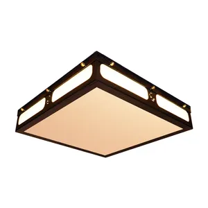 لوستر سقفی وودلایت طرح کلاسیک مربع