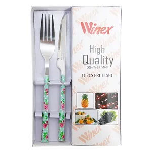 ست کارد و چنگال میوه خوری 12 پارچه وینکس کد Vin4