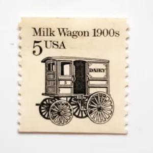 تمبر یادگاری مدل واگن شیر کد 1900