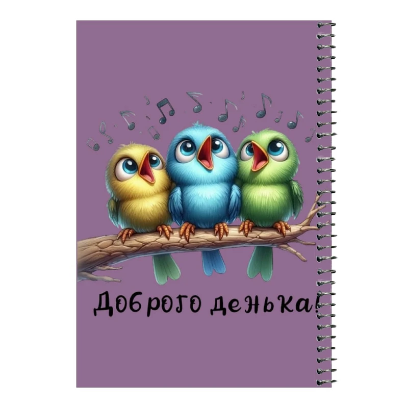 دفتر مشق 80 برگ اس جی مدل آواز پرنده ها    