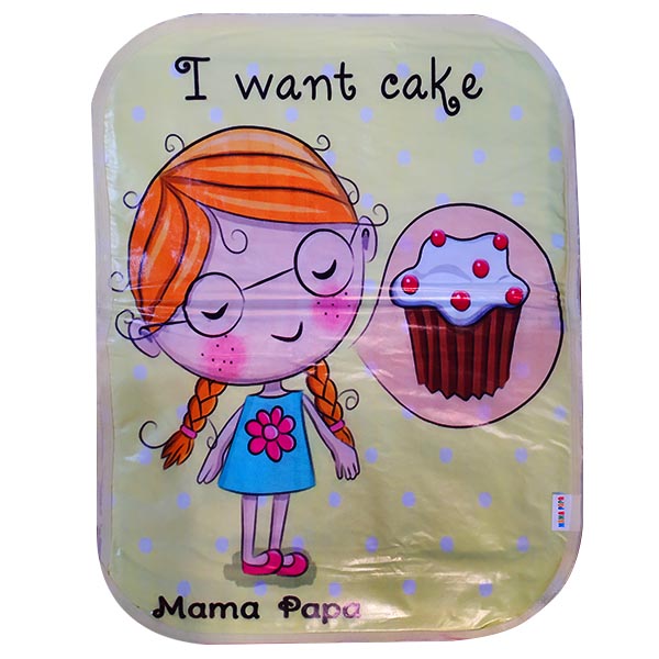زیرانداز تعویض نوزاد ماما پاپا طرح کیک خوشمزه کد 250