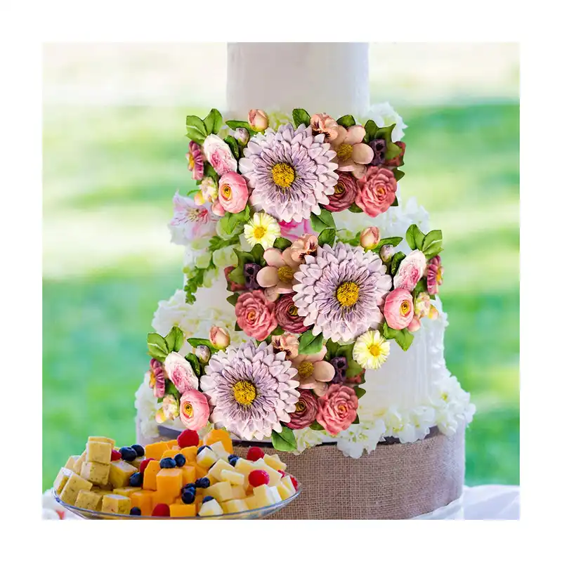 مالد فوندانت مدل گل و برگ