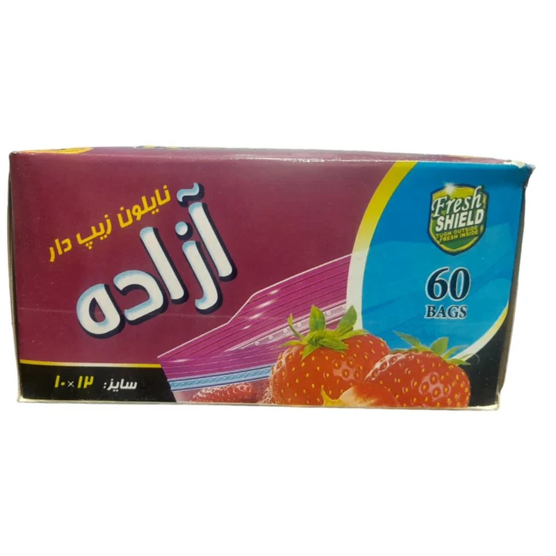 پاکت زیپ دار آزاده مدل پاکت زیپدار سایز 10 در 12