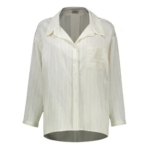 شومیز آستین بلند یقه برگردان زنانه نیزل مدل 1256