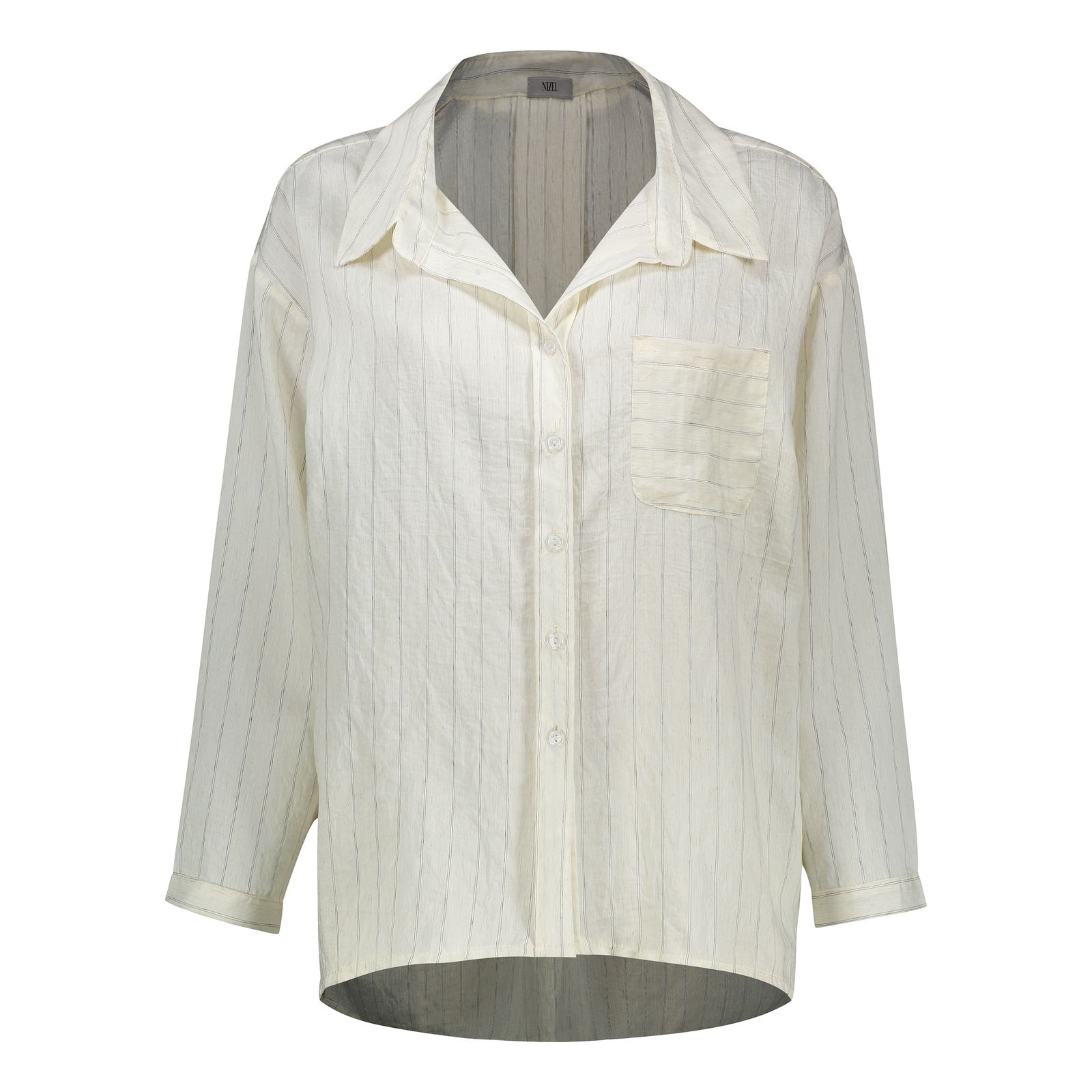 شومیز آستین بلند یقه برگردان زنانه نیزل مدل 1256 - - 1