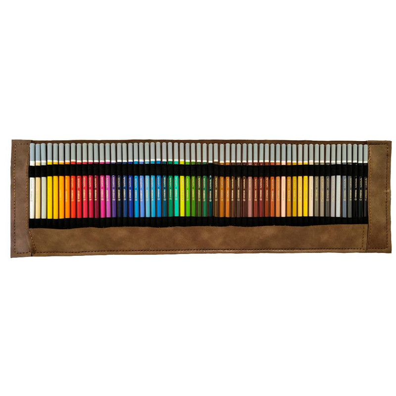 پاستل مدادی 60 رنگ استابیلو مدل CarbOthello چرمی
