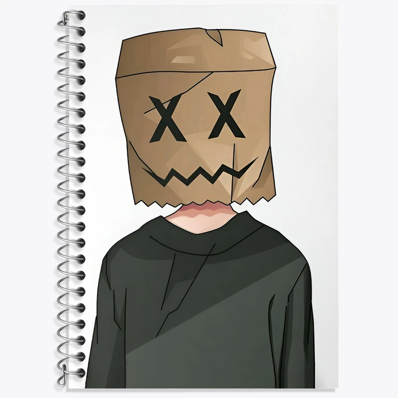 دفتر لغت 50 برگ خندالو طرح صورت پاکتی کد N2889