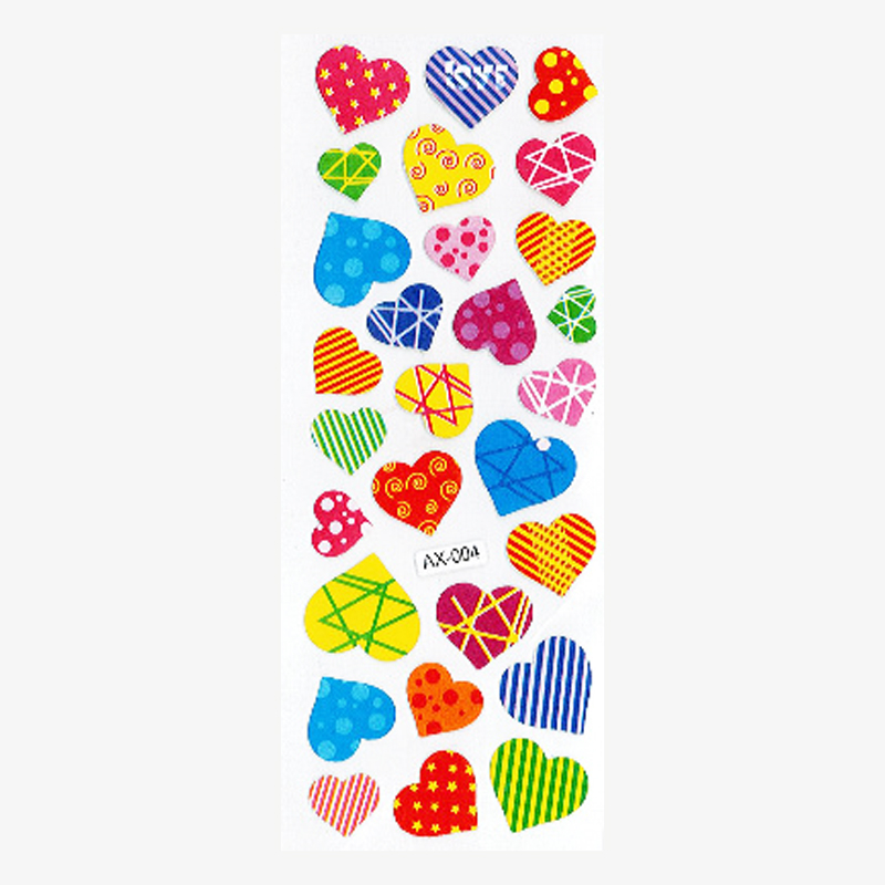 استیکر کودک طرح قلب و گل کد st11