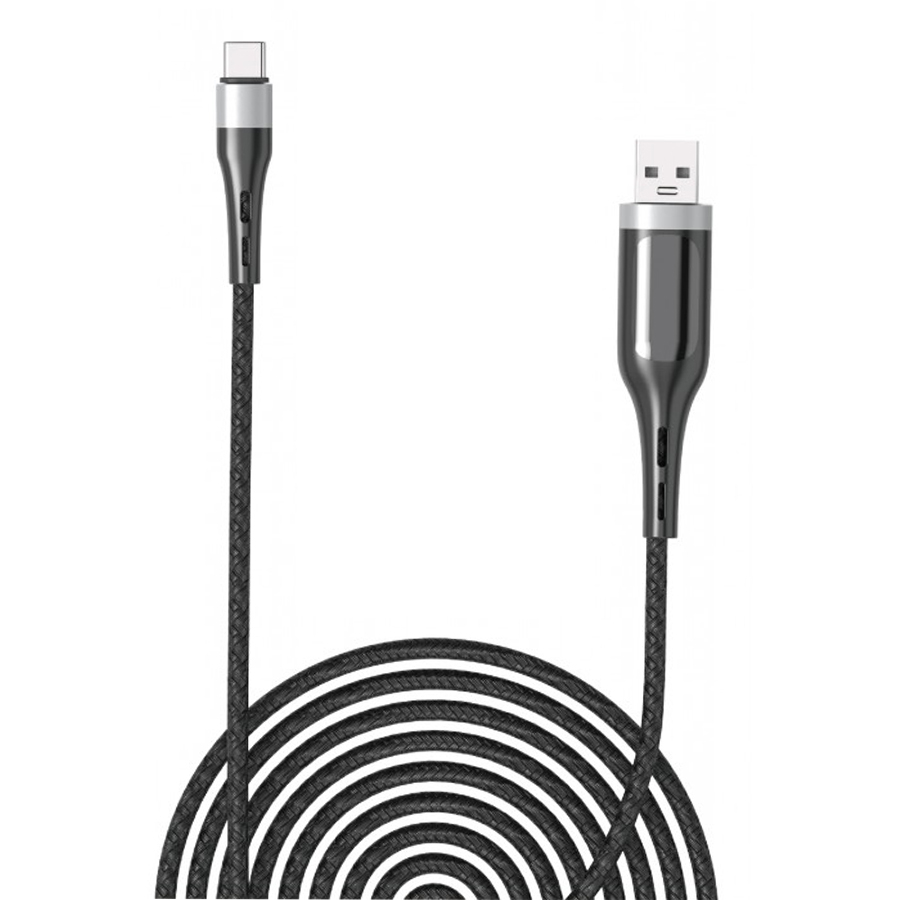 کابل تبدیل USB به microUSB موکسوم مدل MX-CB39 LCD طول 1 متر