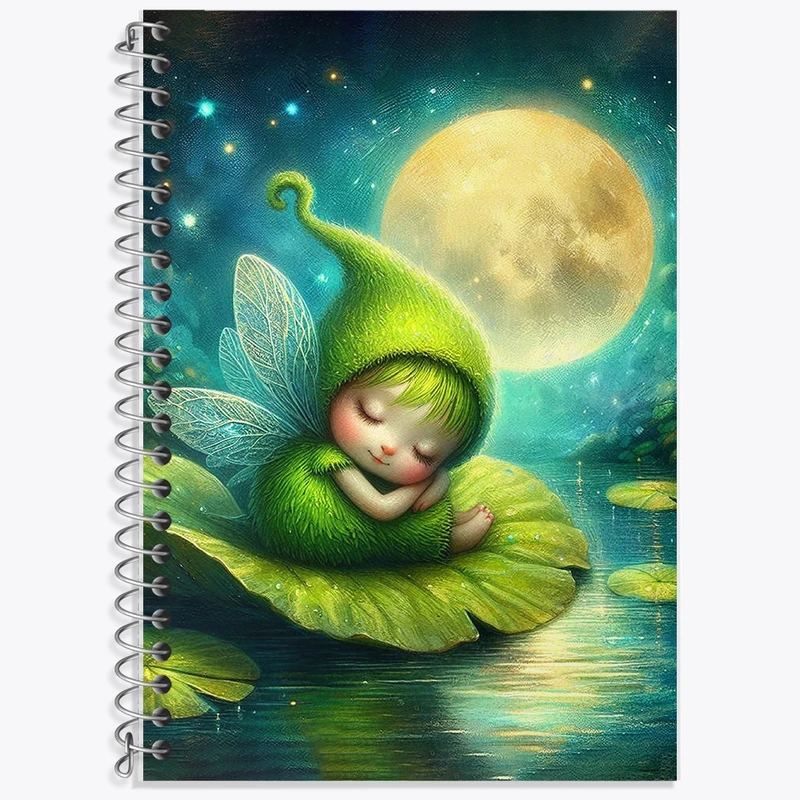 دفتر زبان 50 برگ خندالو مدل سه خط طرح دخترانه کد F2106